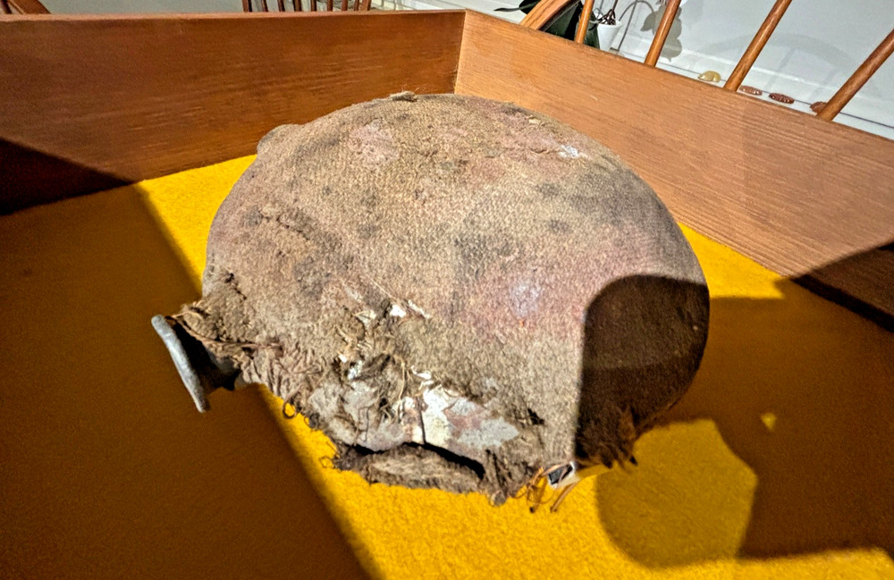 Civil War Original Wool Covered Canteen Mounted in Shadow Box
