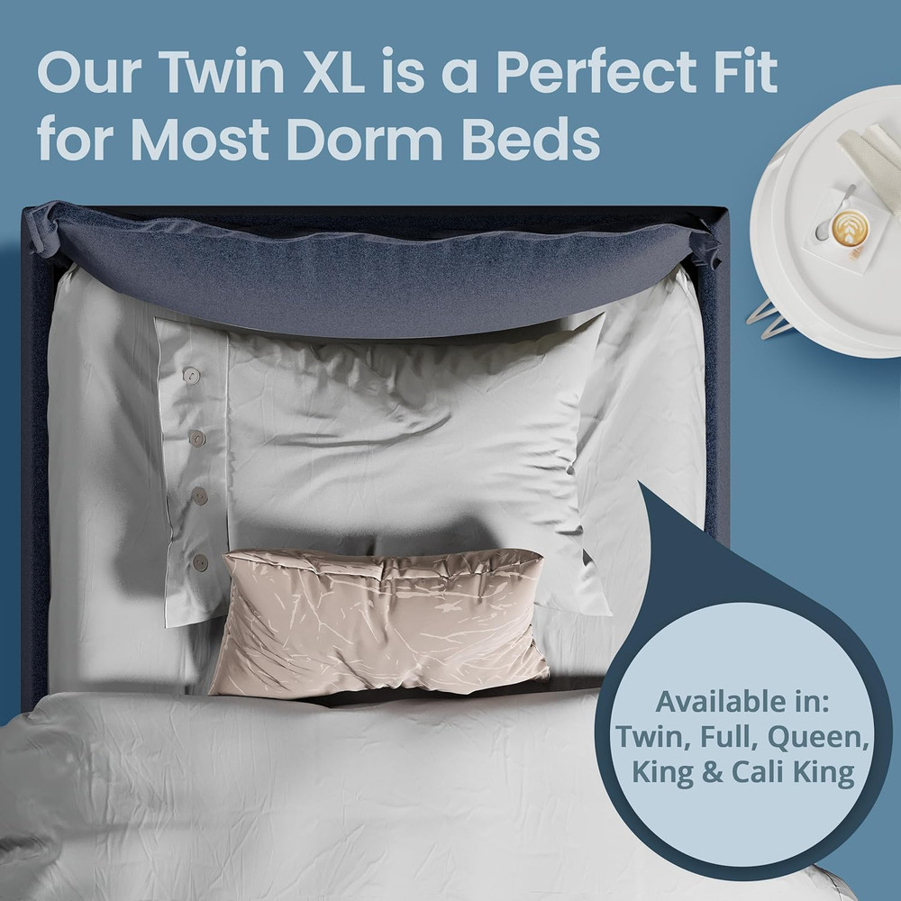 Waterproof Twin Size Mattress Protector - Fitted with Stretchable Pockets - Mach