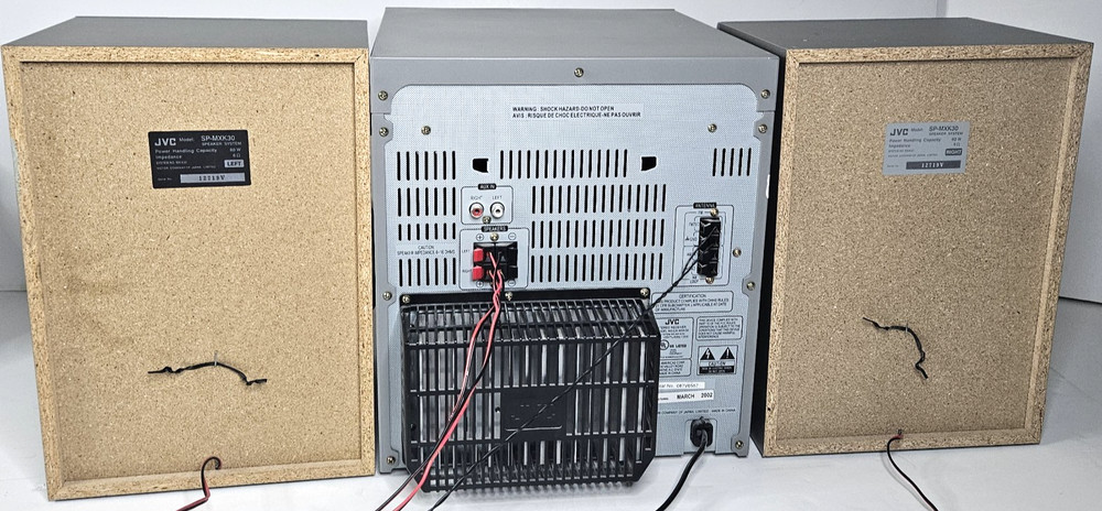 JVC Compact Component System MX-K30 Stereo Cassette Bass. Tested.
