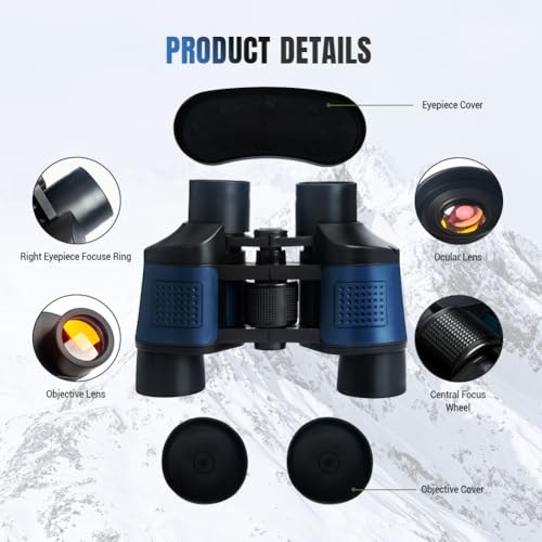 20x50 High Powered Binoculars for Adults, Waterproof Compact Binoculars with