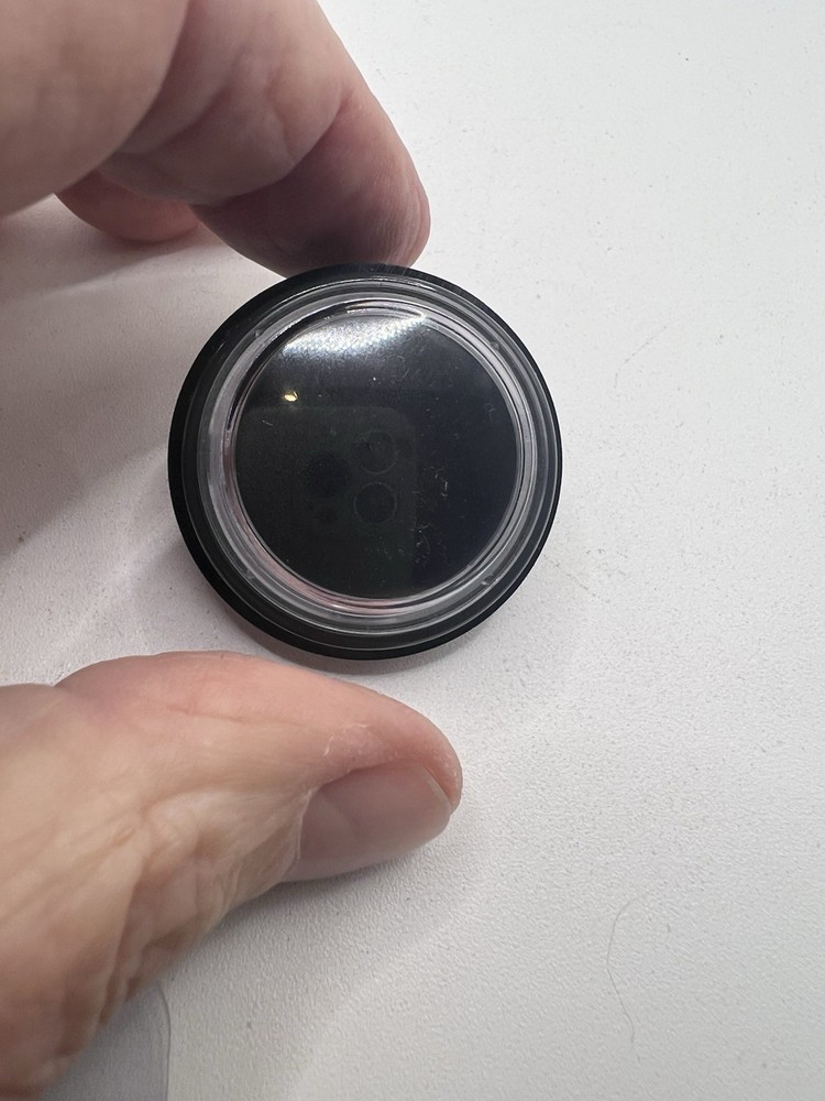 Thyssenkrupp Hydraulic Elevator Button, "Blank" Car Pushbutton Black with Gray