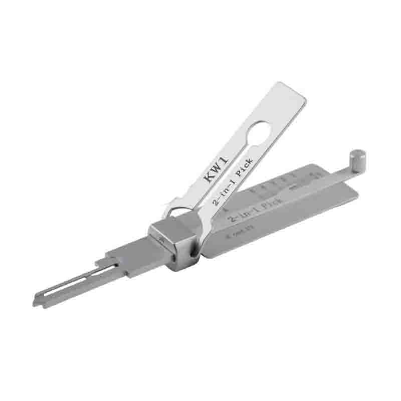 2-in-1 Stainless Steel Key Decoder KW1  Lock Decoder Repair Tools-(1pc)