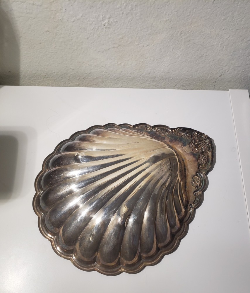 🌟 Vintage Sheridan Silver-Plated Shell Dish 🌟