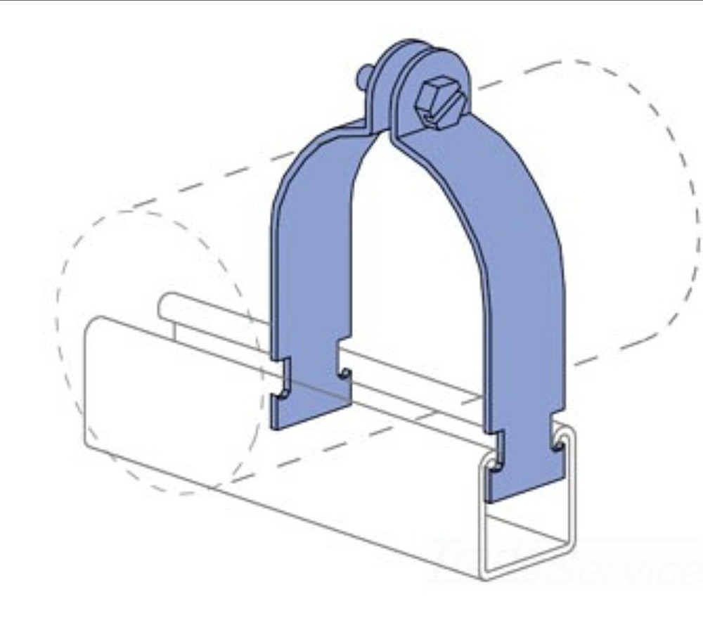 B-Line B2015 3" STD & TW 3-1/2" OD Pipe Clamp-NEW