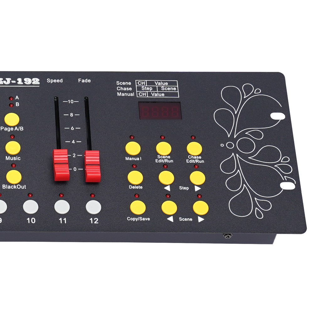 Dmx Controller 192 Channels, Stage Lighting Console for DJs and Events