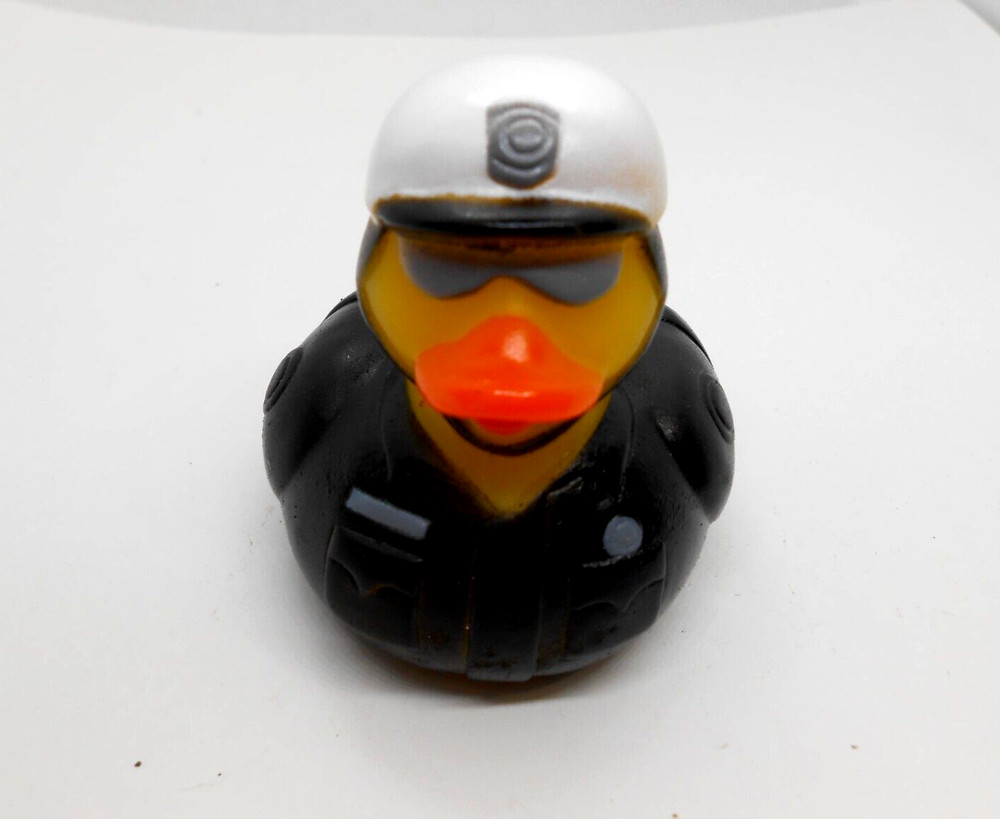 Motorcycle Cop Rubber Duck 2"