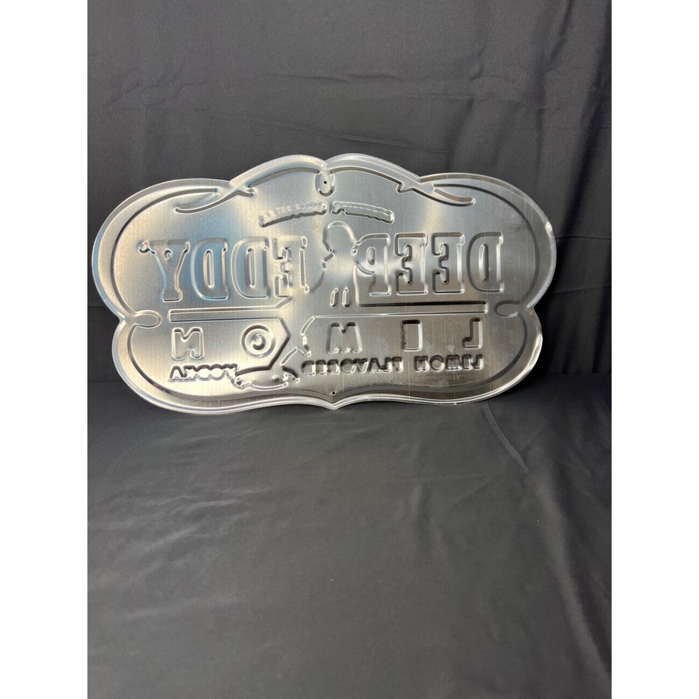 Deep Eddy Lemon Vodka Metal Bar Sign