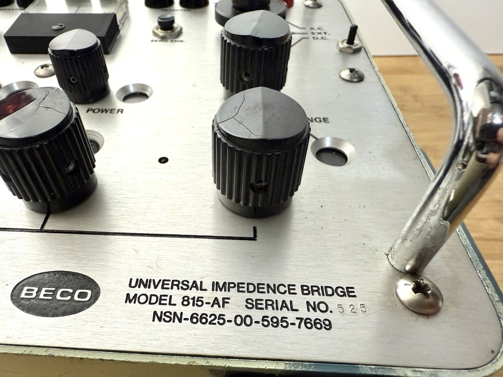 Brown Electro-Measurement Corp., Universal Impedence Bridge 815-AF UNTESTED