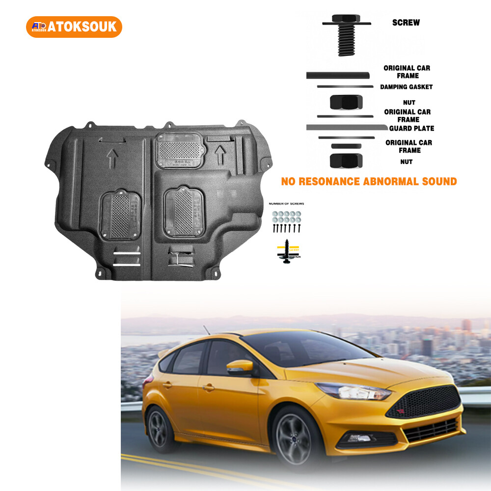 Engine Skid Plate For 2013-2018 Ford Focus ST Under Splash Shield Heavy Duty