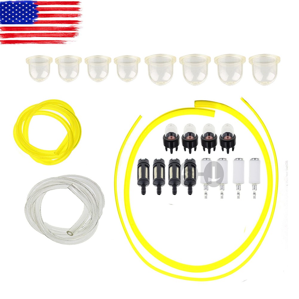 4 Sizes Tygon Fuel Filter Line Primer Bulb Kit For Small Engine Yard Machines
