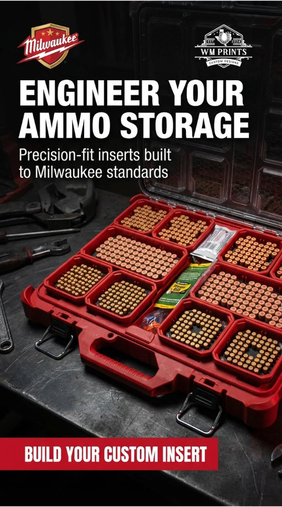Milwaukee Packout Slim Ammo Inserts.