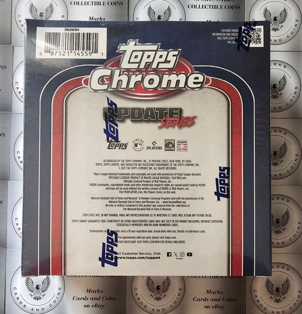 2025 Topps Chrome Update Series Baseball Mega Box