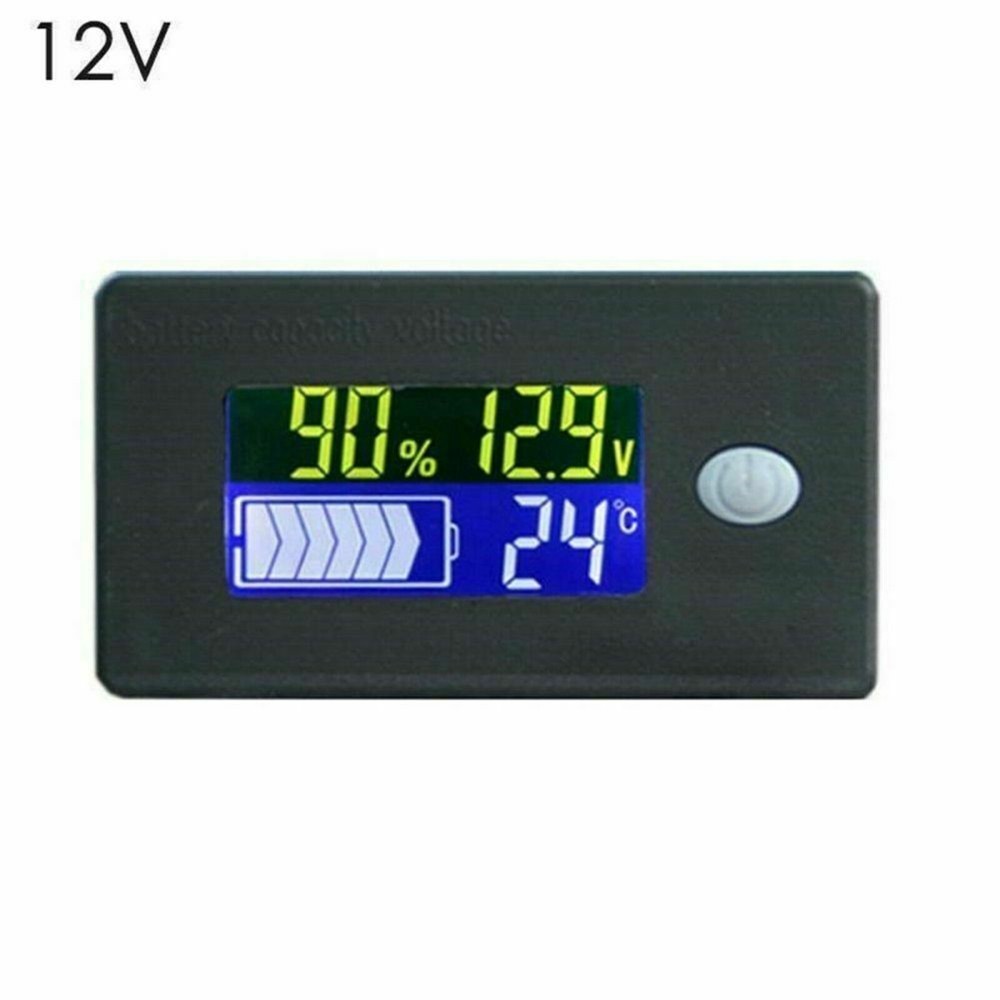 LCD Voltmeter Digital Display Auto-Off On/Off Switch Meter Monitor