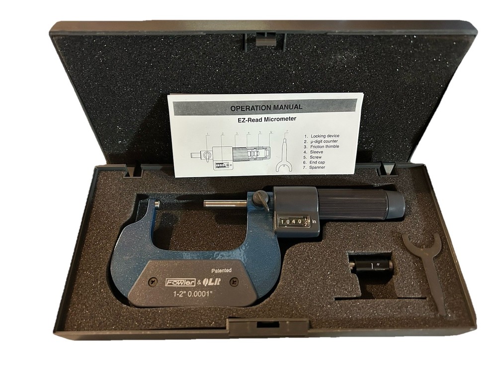 Fowler 1-2” Digit Tube Micrometer
