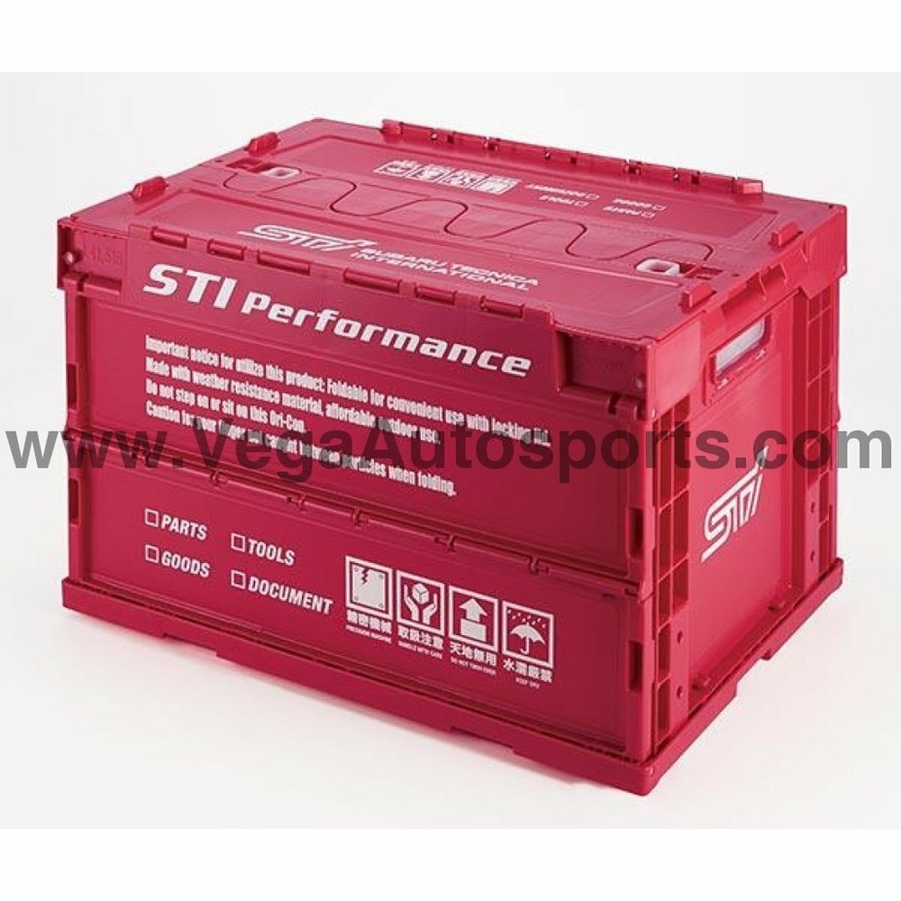 Genuine Subaru Folding Container 50L CHERRY RED ver.