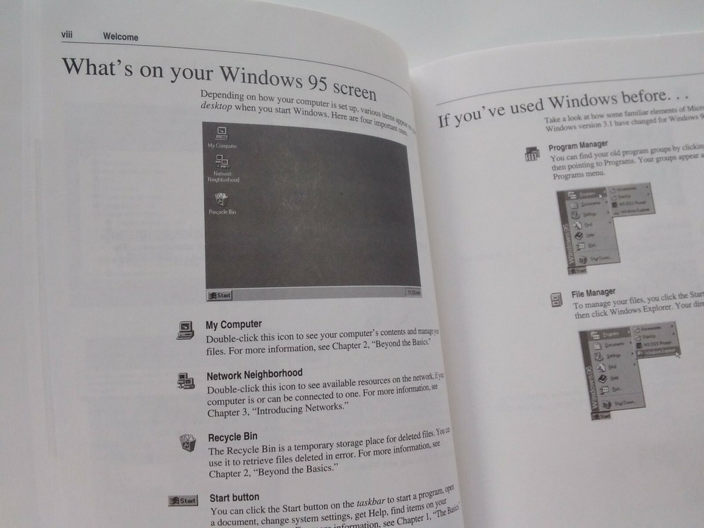 MICROSOFT Introducing Windows 95 Guide Original OEM 1995 Manual Book