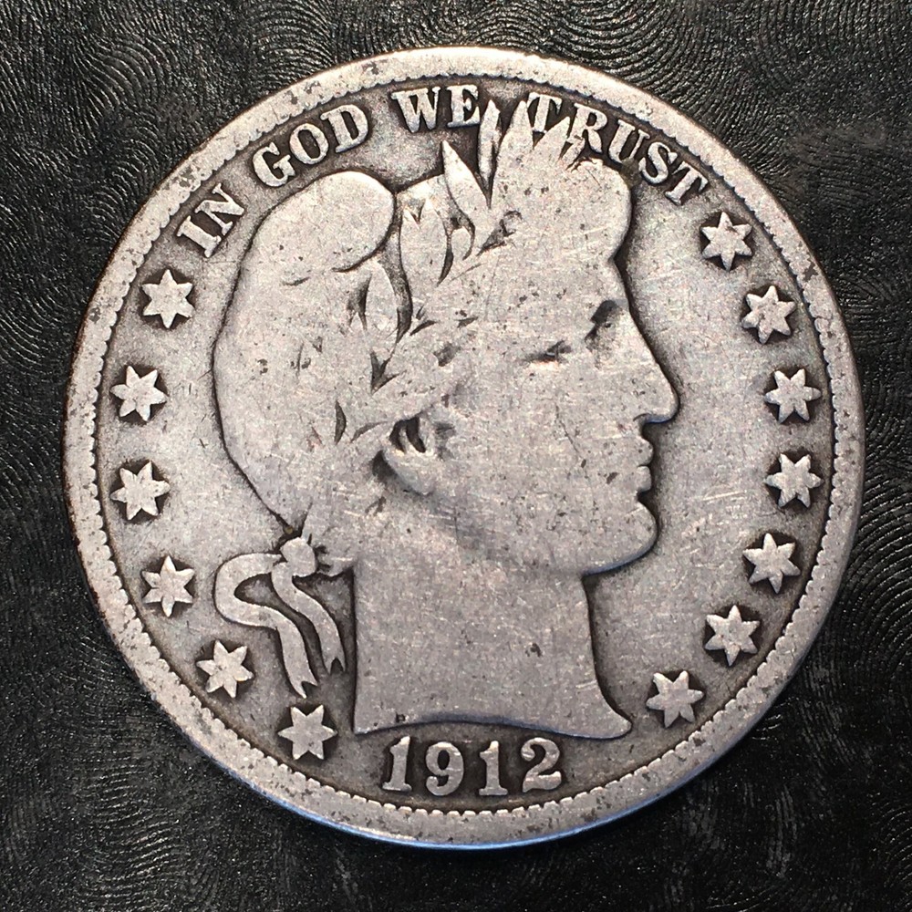 1912-D Barber Half Dollar - High Quality Scans #H436