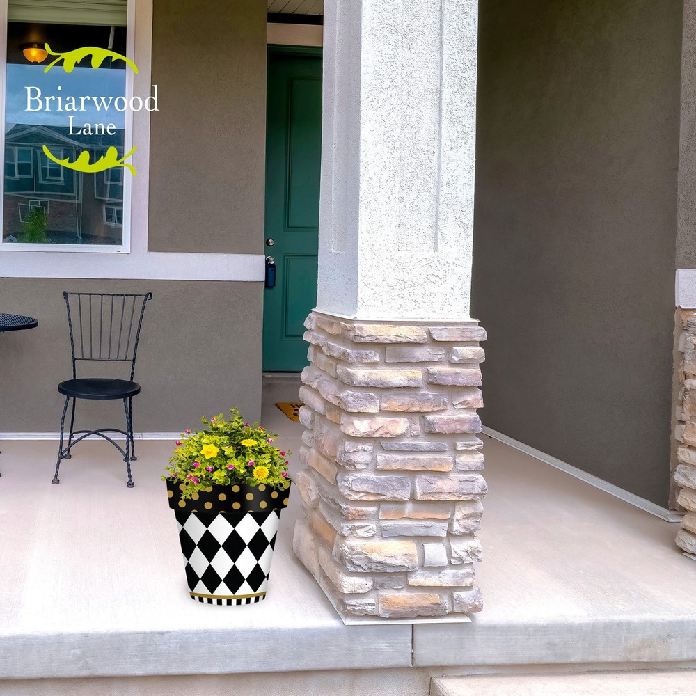 Briarwood Lane Checkerboard Medium Planter