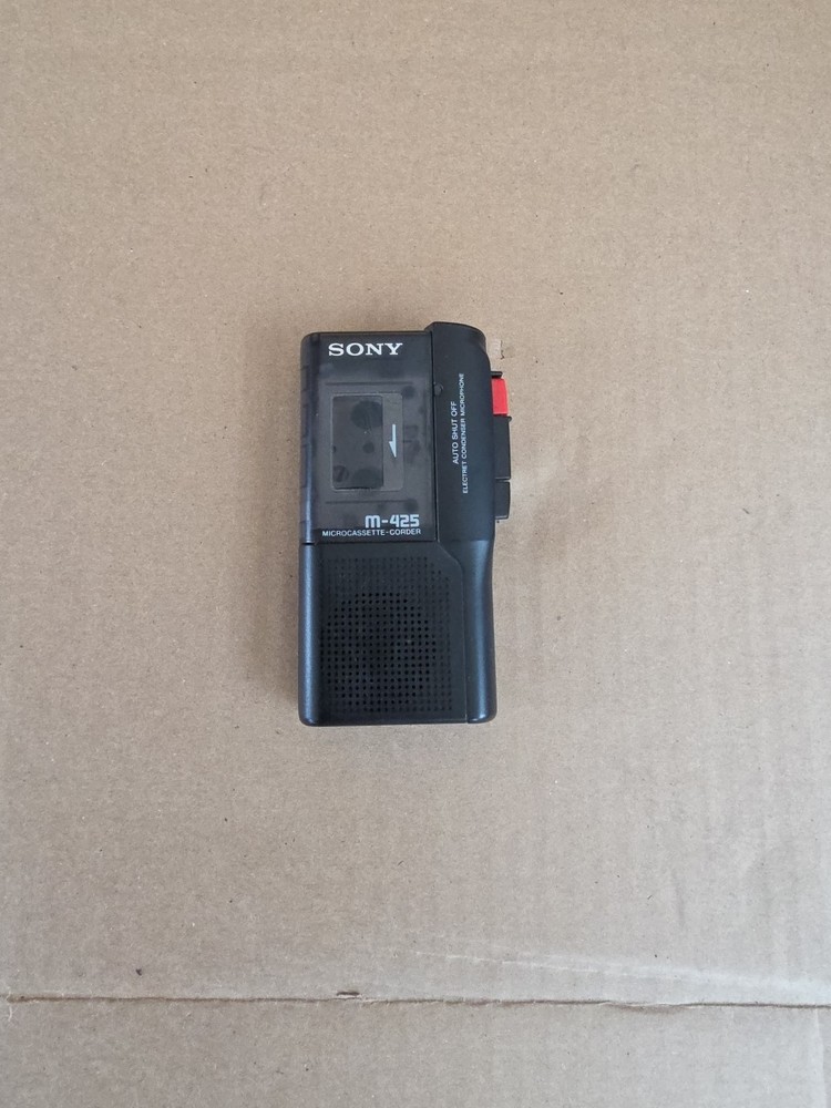 Sony M425 Dictation Two Speed Microcassette Recorder. Tested, Works.