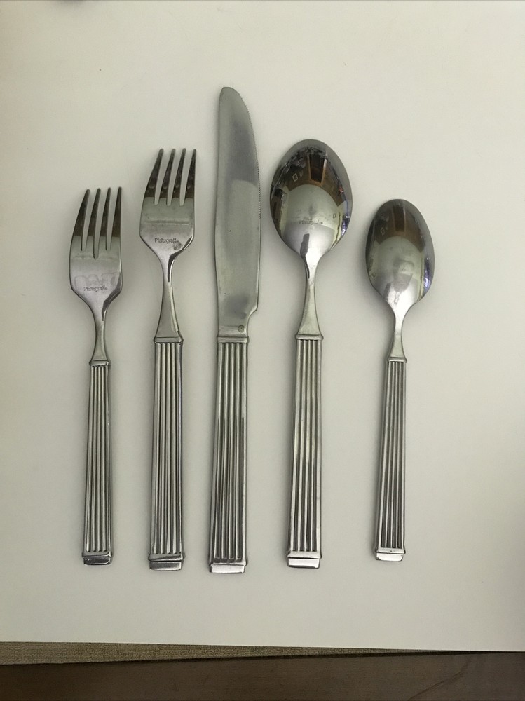 Pfaltzgraff Hampton Flatware Spoon Fork Knife Lot Set Retired Replacement