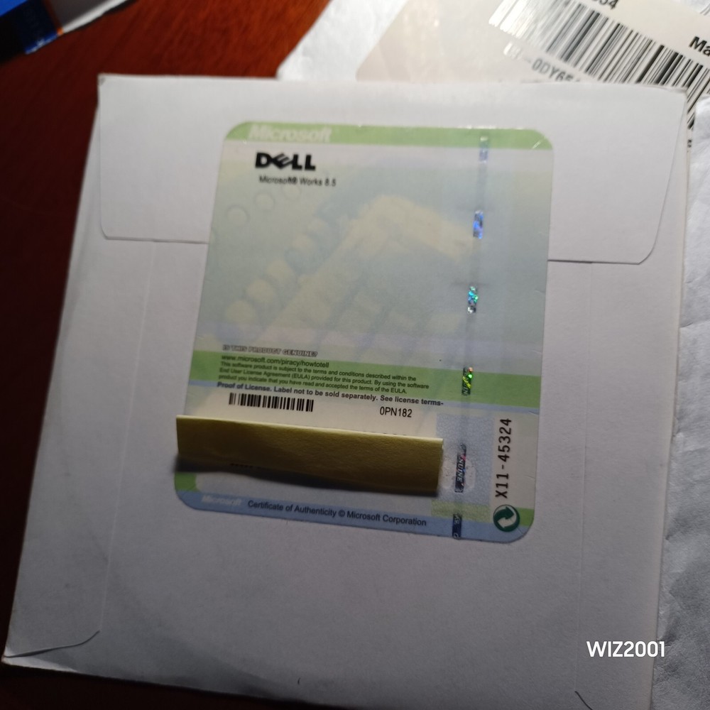 Genuine Microsoft Works 8.5 With Tracking ID & Office 2003 Trial Read Descriptio