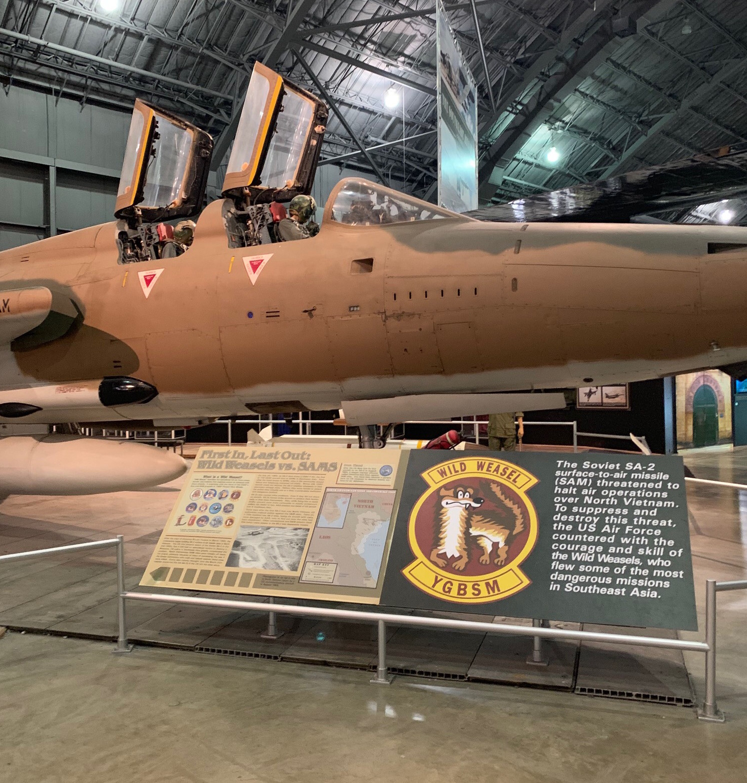 USAF Wild Weasel YGBSM patch US seller F-100 F-105 F-4 F-16 SAM ECM Vietnam
