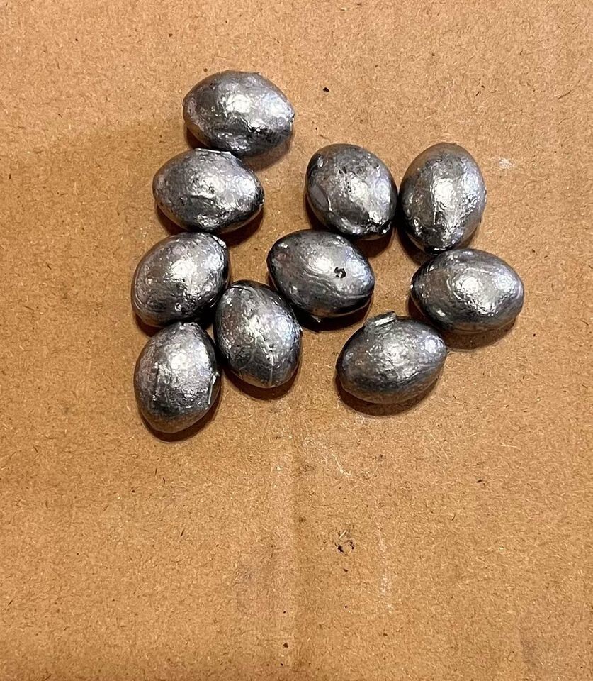 (10) 1/2oz Egg Sinkers Egg Weights Lead Weights
