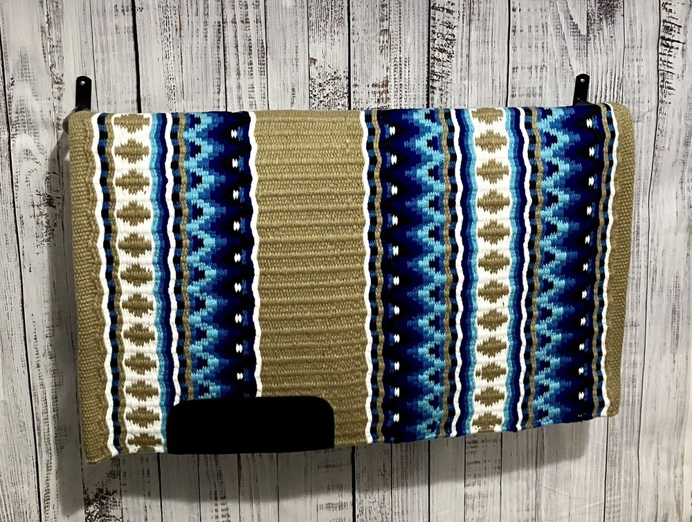 Tan & Royal Blue Western Show Pad