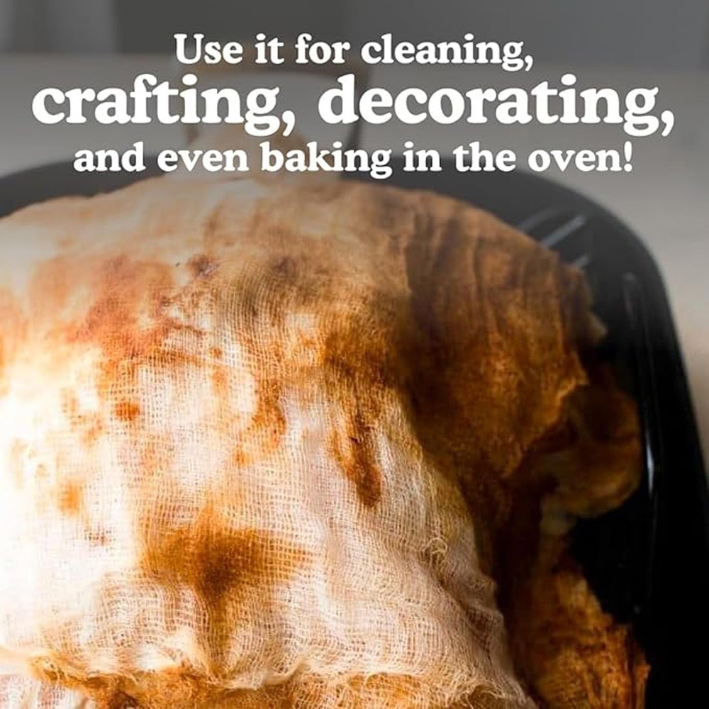 3Pack 9 Sq Ft Fine Cheesecloth for Basting Turkey Canning Straining Cheesemaking