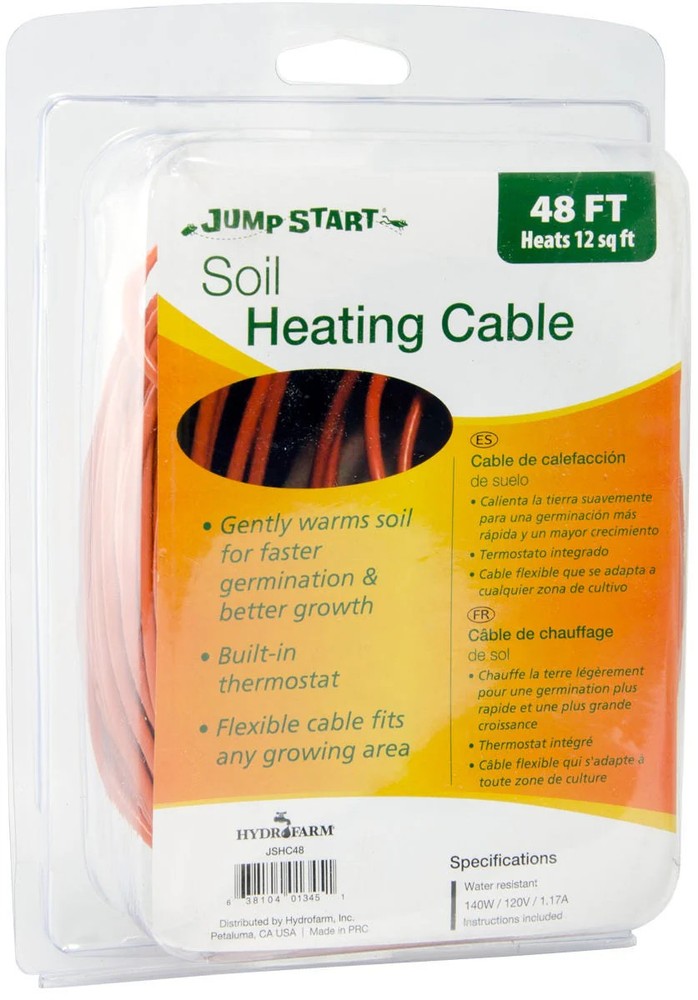 Jump Start Soil Heating Cable 48ft Hydroponic Propagation
