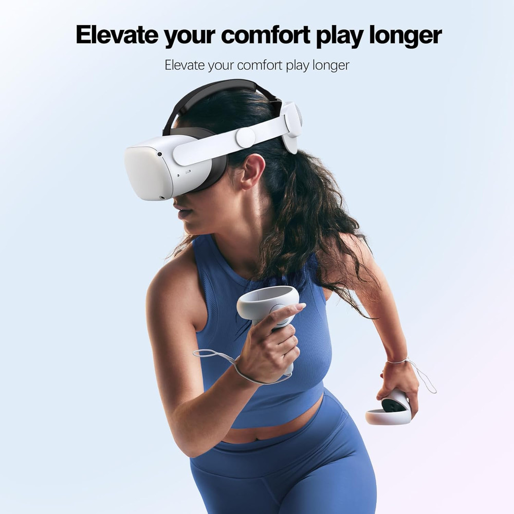 Head Strap Compatible with Oculus Quest 2,Meta Quest 2 Accessories Adjustable El