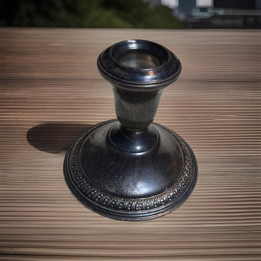 Candlestick Weighted Sterling RE`ENFORCED AMC 3.4”Tall