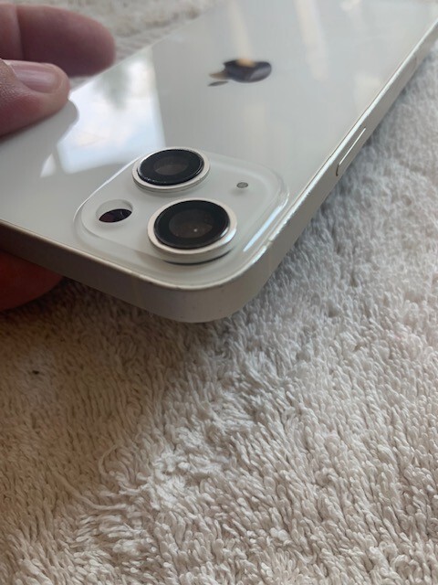 Apple iPhone 13 rear housing back glass chasis white( D )