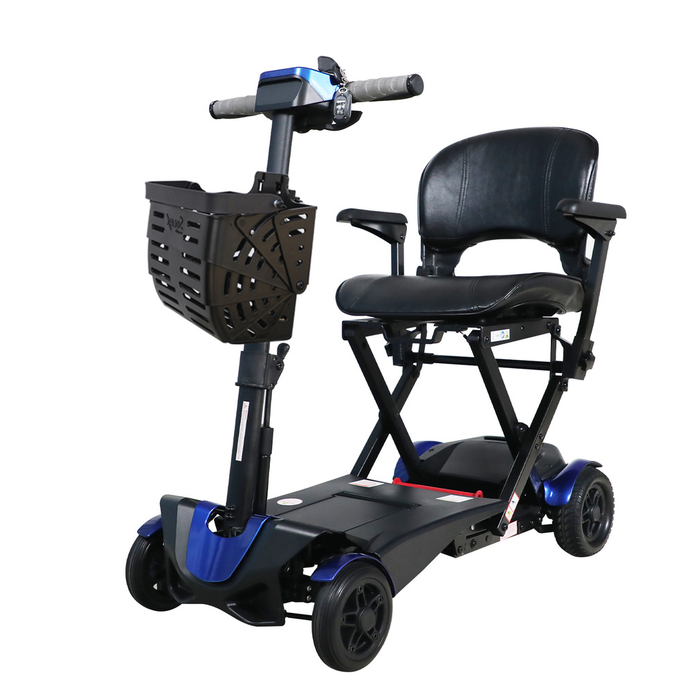 Electric Foldable Travel Automatic Mobility Scooter Suspension remote control