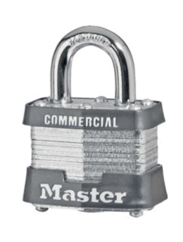 Master Lock 3KA-3303 1-9/16" Laminated Keyed Alike Steel Padlock