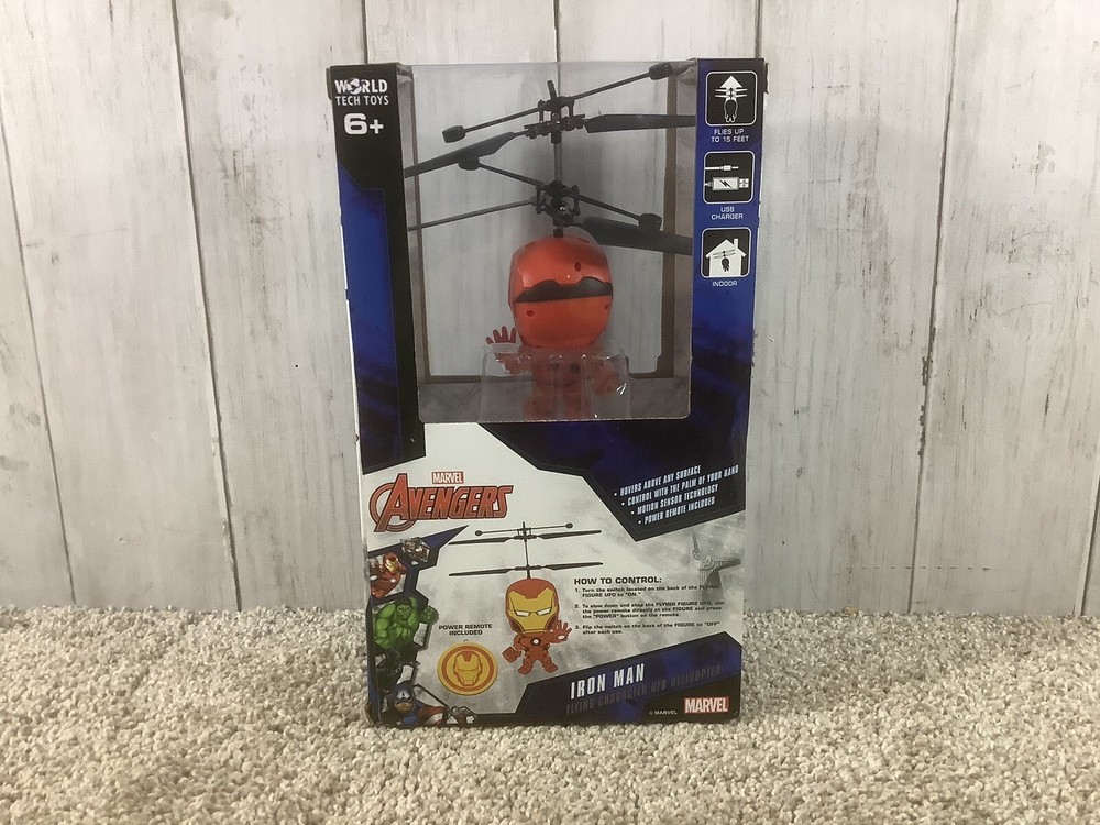 WorldTech 33243 Marvel Iron Man Flying UFO Ball New