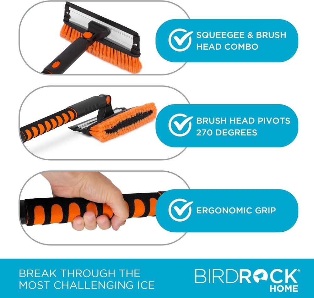 Winter Car Care Kit: Extendable Snow Brush & Ice Scraper