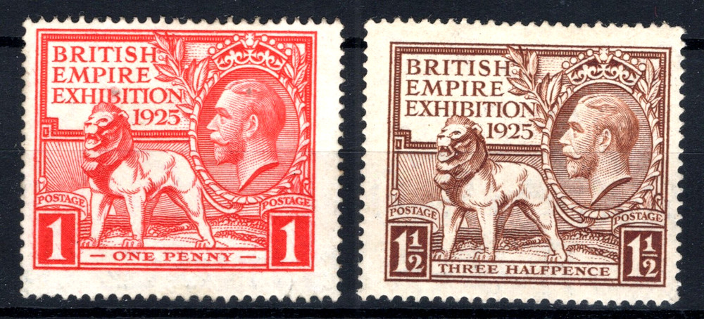 GEORGE V L/M/MINT 1925 EMPIRE SET.