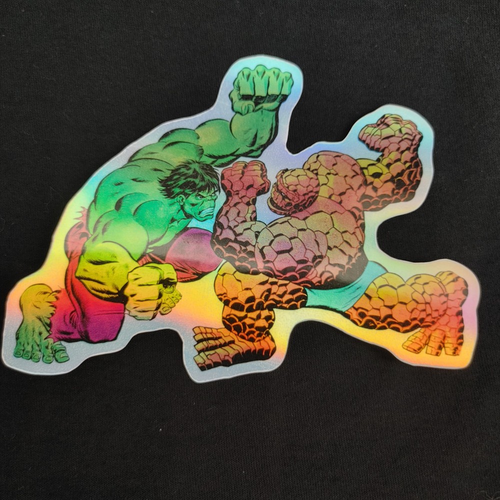 Hulk Vs The Thing Foil Sticker