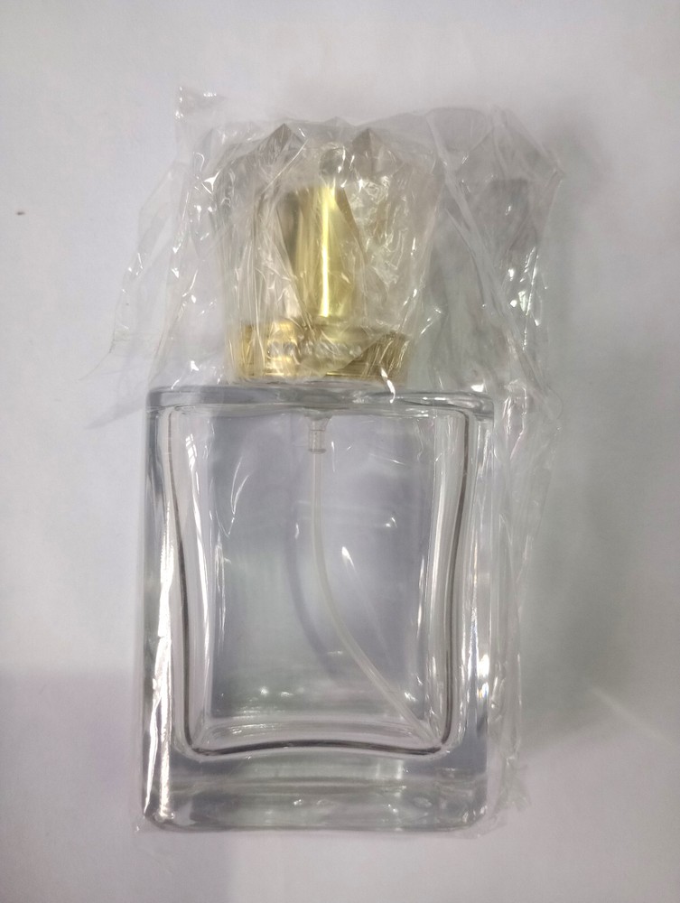 30ml Empty Glass Perfume Spray Bottle Atomiser Refillable Clear Rectangular