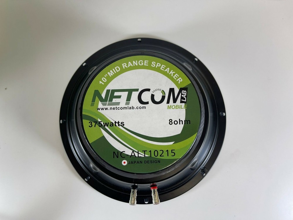 NETCOMLAB 10'' 375W RMS 8 OHM SEALED BACK MID-RANGE PROFESSIONAL SPEAKER