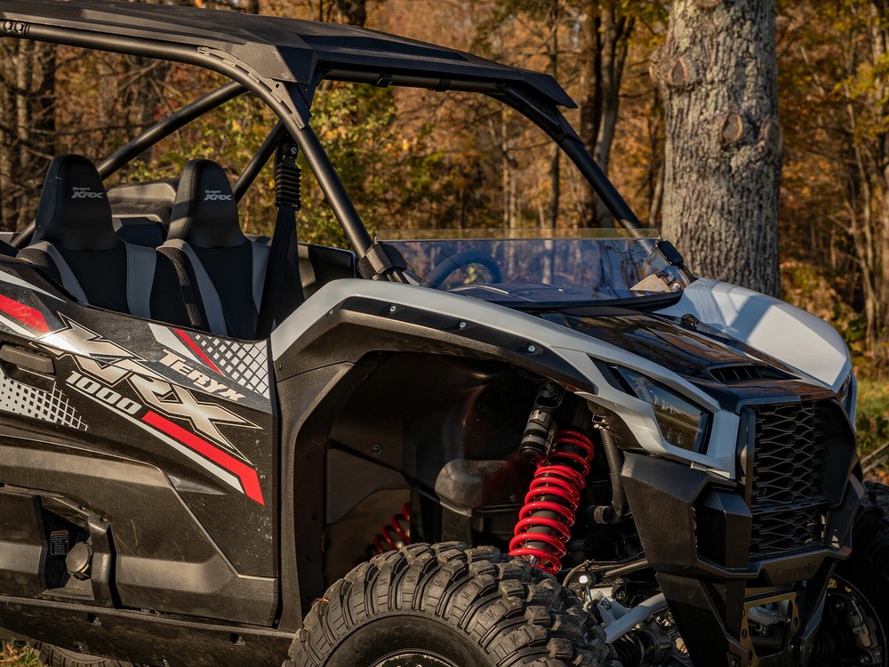 SuperATV Half Windshield for Kawasaki Teryx KRX 1000 (2020+) - Clear