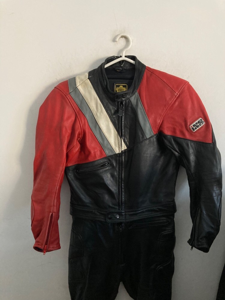 motorcycle leather suit size 52