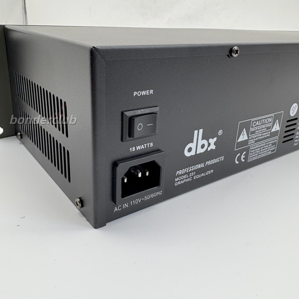 DBX 231 Dual-Channel 31-Band Graphic Equalizer Rack Mount US