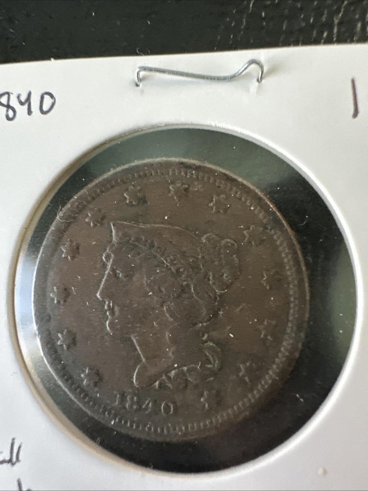 1840 Braided Hair Large Cent Small Date