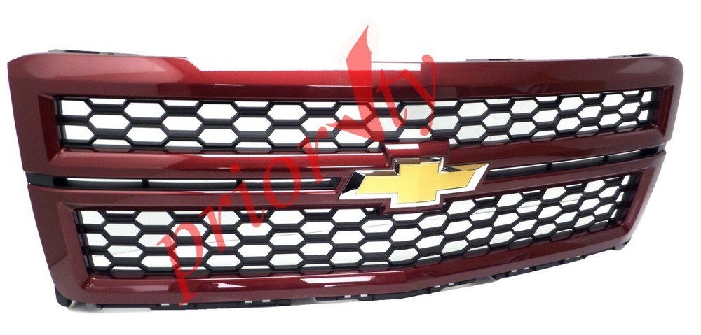 23194170 Front Grille Black Mesh Deep Ruby Metallic 2014-15 Chevrolet Silverado