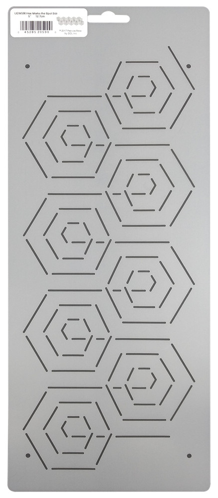 Quilting Stencil Hexagon Border Honeycomb Quilt Pattern Continuous Line Template
