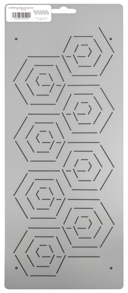 Quilting Stencil Hexagon Border Honeycomb Quilt Pattern Continuous Line Template