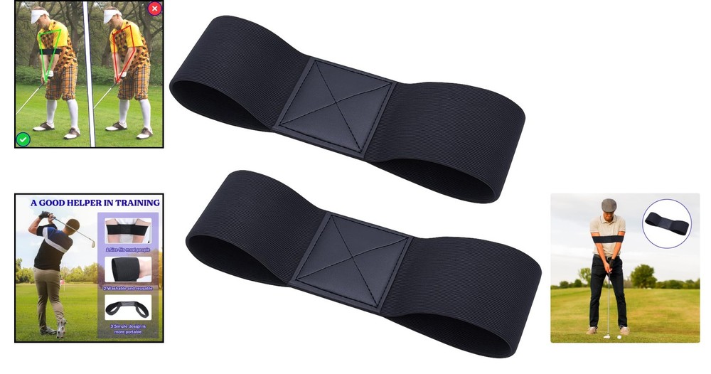 High-Quality Golf Swing Trainer Bands - 2 Elastic Aids for Effective Practice