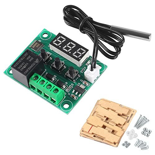 W1209 DC 12V Digital Temperature Controller Board Blue Digital Display 1pc Blue
